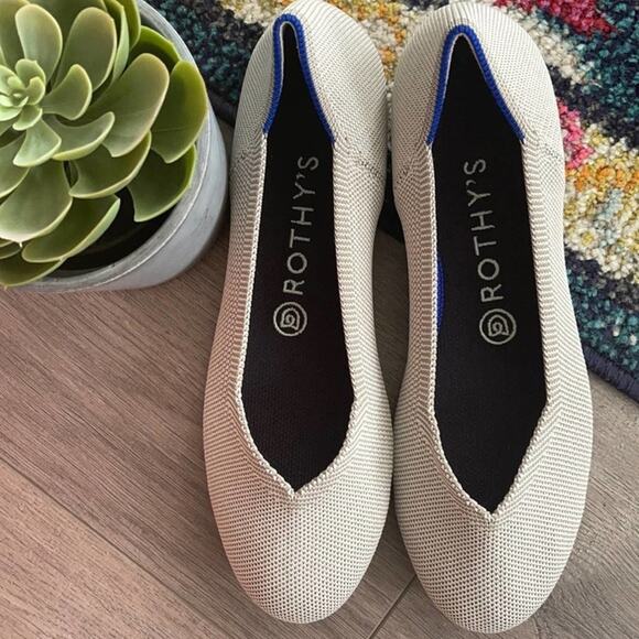 Rothys round toe size 8.5 light gray woman’s flat shoes - Picture 10 of 10